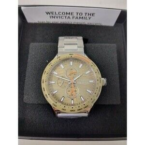 NWT Invicta Racing Men 44mm Stainless Steel Steel Desert Sand dial VH67 Quartz